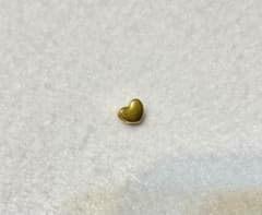 K24 ハートのペンダントトップ 超小粒 足金999刻印 - メルカリ