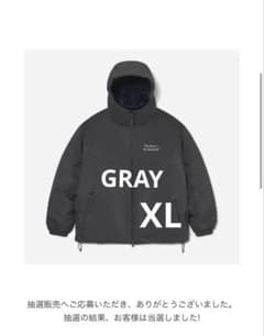 ENNOY スタイリスト私物 PADDED NYLON HOODIE GRAY - メルカリ