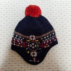 ファミリア ニット帽 ネイビー 49-51cm - メルカリ