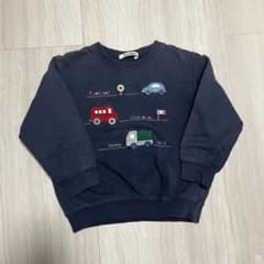 familiar ファミリア 車刺繍 トレーナー 100cm 男の子 ネイビー - メルカリ