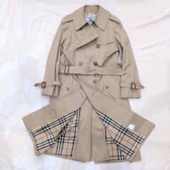 白タグ 90s Burberrys トレンチコート ベージュ ノバチェックベルト