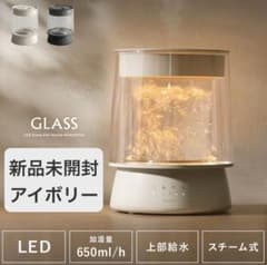 QUADS アイボリー GLASS ガラススチーム加湿器 - メルカリ
