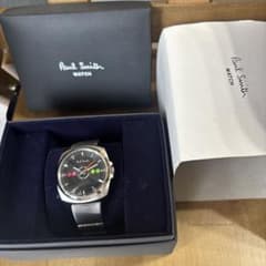 極美品 使用回数極少 ポールスミス ファイブアイズ 腕時計 シルバー