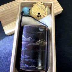 蒔絵五段印籠、根付 木箱付 94g 東Y8-0218☆2Fトコヒ - メルカリ