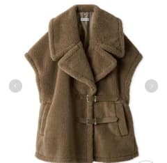 FRAY ID フレイアイディー ECOPELボアポンチョ CML 1 - メルカリ