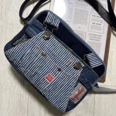 ショルダーバッグ オーバーオールリメイク デニムリメイク