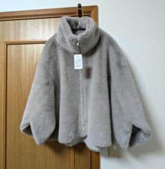 最終価格【新品】BARNEYS NEW YORK フェイクファーショートブルゾン