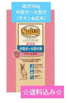 ニュートロ ナチュラル チョイス 中～大型犬用 成犬用 チキン&玄米15kg