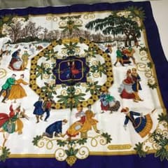 111998 エルメス HERMES スカーフ 冬の愉しみ カレ90 新品 - メルカリ