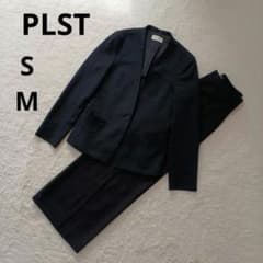 洗える！PLST プラステ ノーカラージャケット ワイドパンツ セット