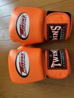 TWINS SPECIAL ボクシンググローブ 8oz オレンジ - メルカリ