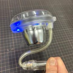 ジャンク.1 当時物光る チューリップ灰皿 ※クリア※ 街道レーサー