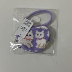 ラブラリーバイフェイラー モフモフネコチャン ハート型ポーチ WEB