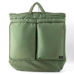 A136【ポーター／タンカー】ヘルメットバッグ ショルダーバッグ セージ