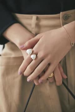 完売品】Seven ten ハートツインリング パール 11号サイズ - メルカリ