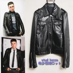 2026年最新】STUD HOMME レザージャケット・ライダースの人気アイテム