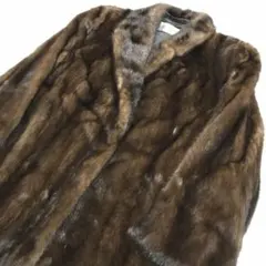 デミバフミンク リアルファーコート 毛皮 毛並み◎ なめし柔らか 13号