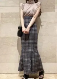 2026年最新】ハイウエストタイトヘムフレアチェックスカートの人気