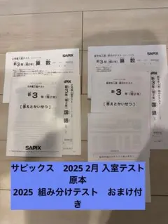 2026年最新】sapix 入室テスト 新3年の人気アイテム - メルカリ