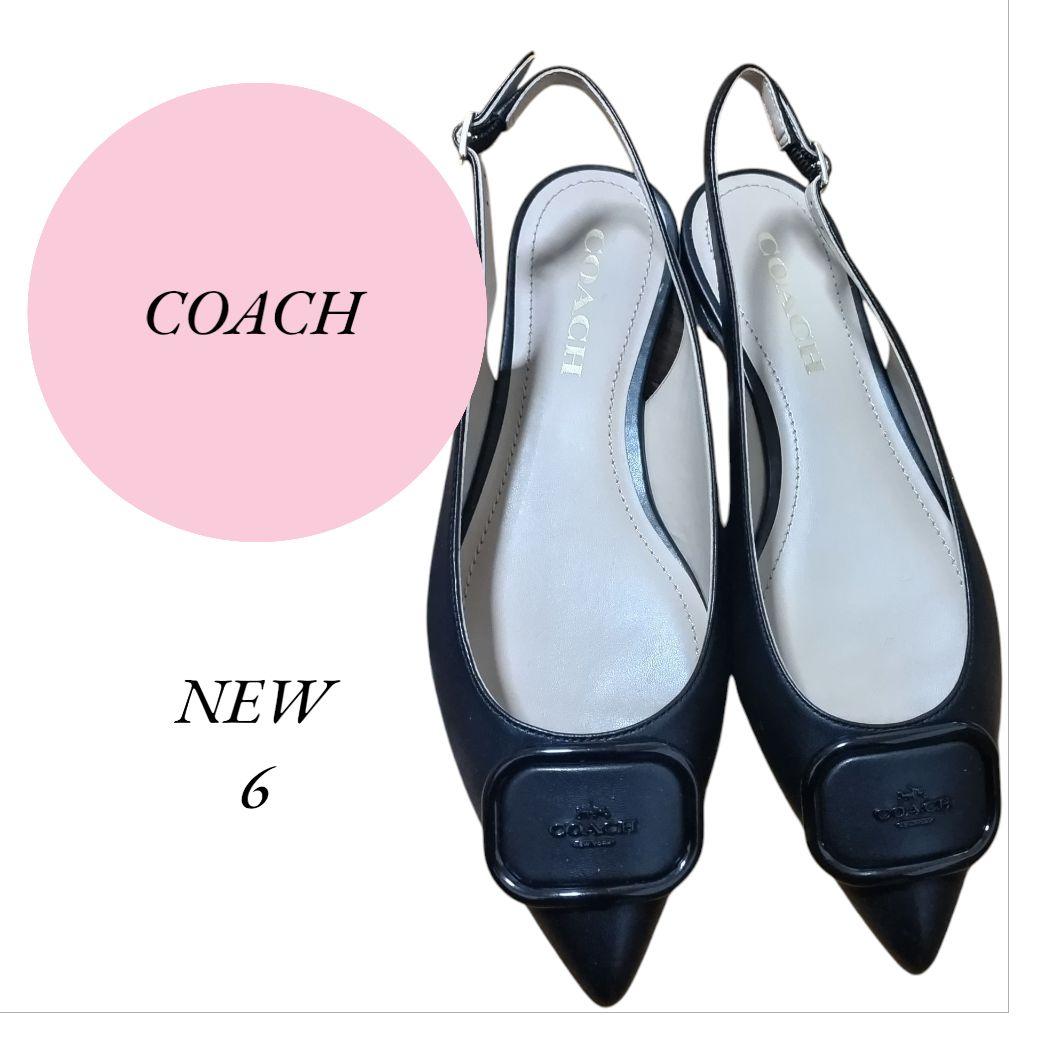 限定様箱込【コーチ】COACH♡新品♡スリングバックミュール【6】黒♡23cm 公式】COACH – コーチ | ホール ソフト スリング バッグ・シグネチャー