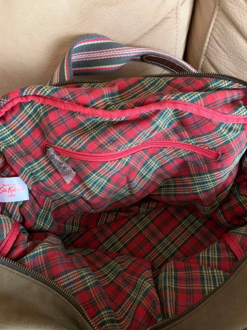 レア・美品】 キャスキッドソン キャンバス ワッペン ボストンバッグ