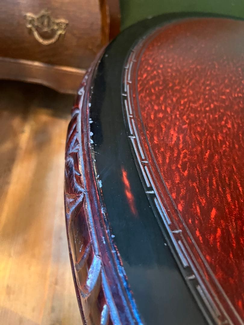 鎌倉彫 座卓 ちゃぶ台 テーブル インテリア アンティーク 昭和レトロ