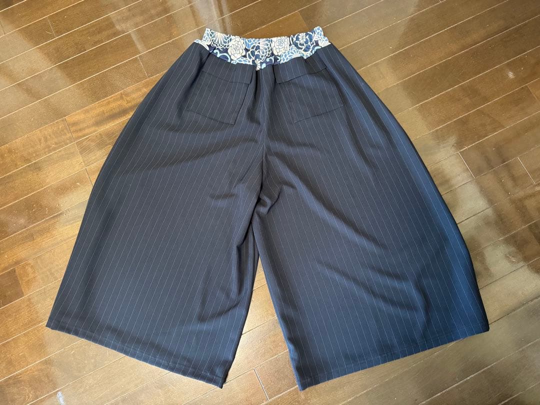 ほにや　ストライプ ガウチョパンツ ほにや ストライプ ガウチョパンツ ほにや ストライプ ガウチョパンツ