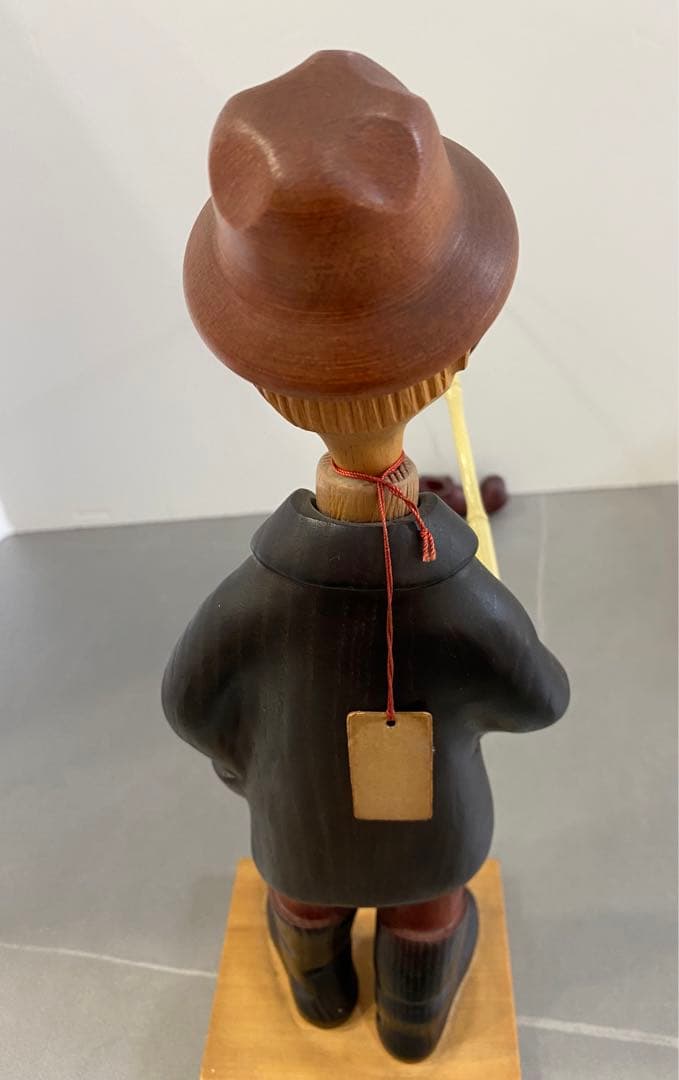 コンタック様専用】 ROMER イタリア製 ヴィンテージ 木彫り人形 釣り人