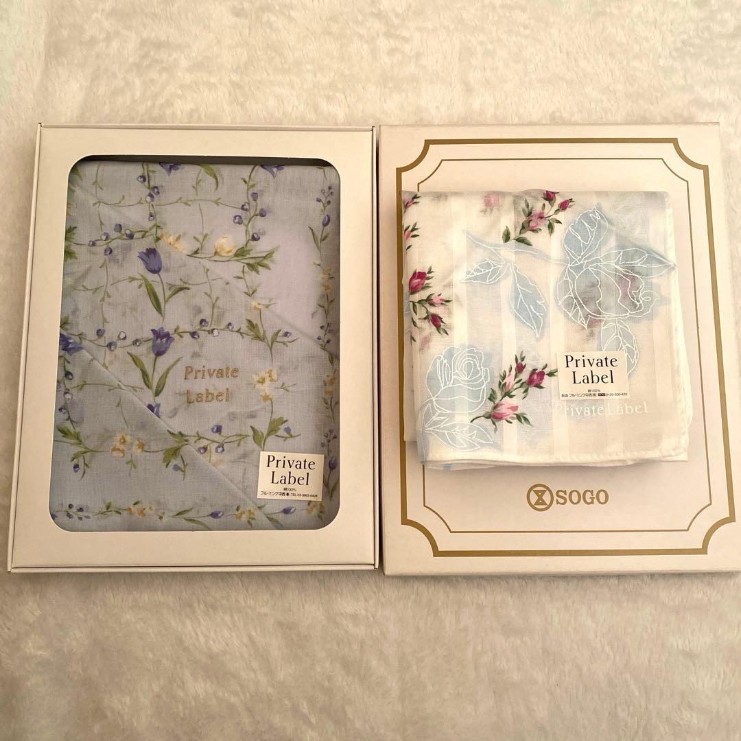 Private Label 花柄ハンカチ 2枚セット - メルカリ