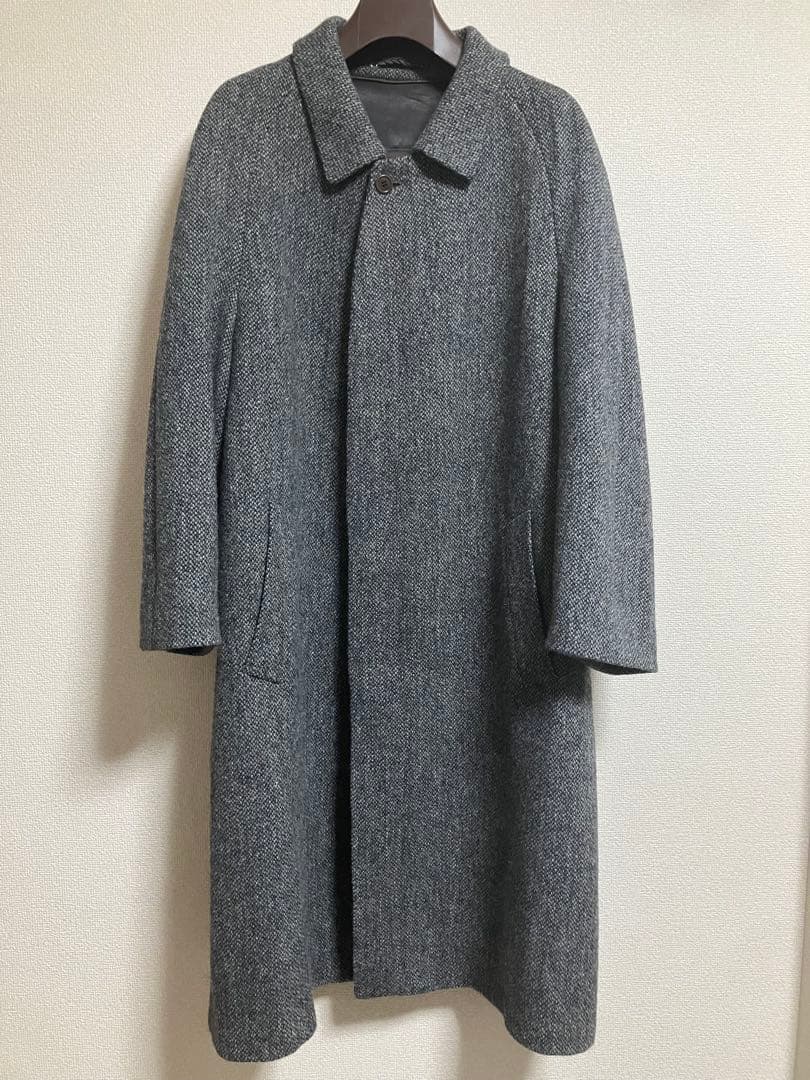 Harris Tweed ロングコート グレー ハリスツイード HARRIS TWEED（ハリスツイード） SALE コート 新品 秋冬 英国 灰グレー