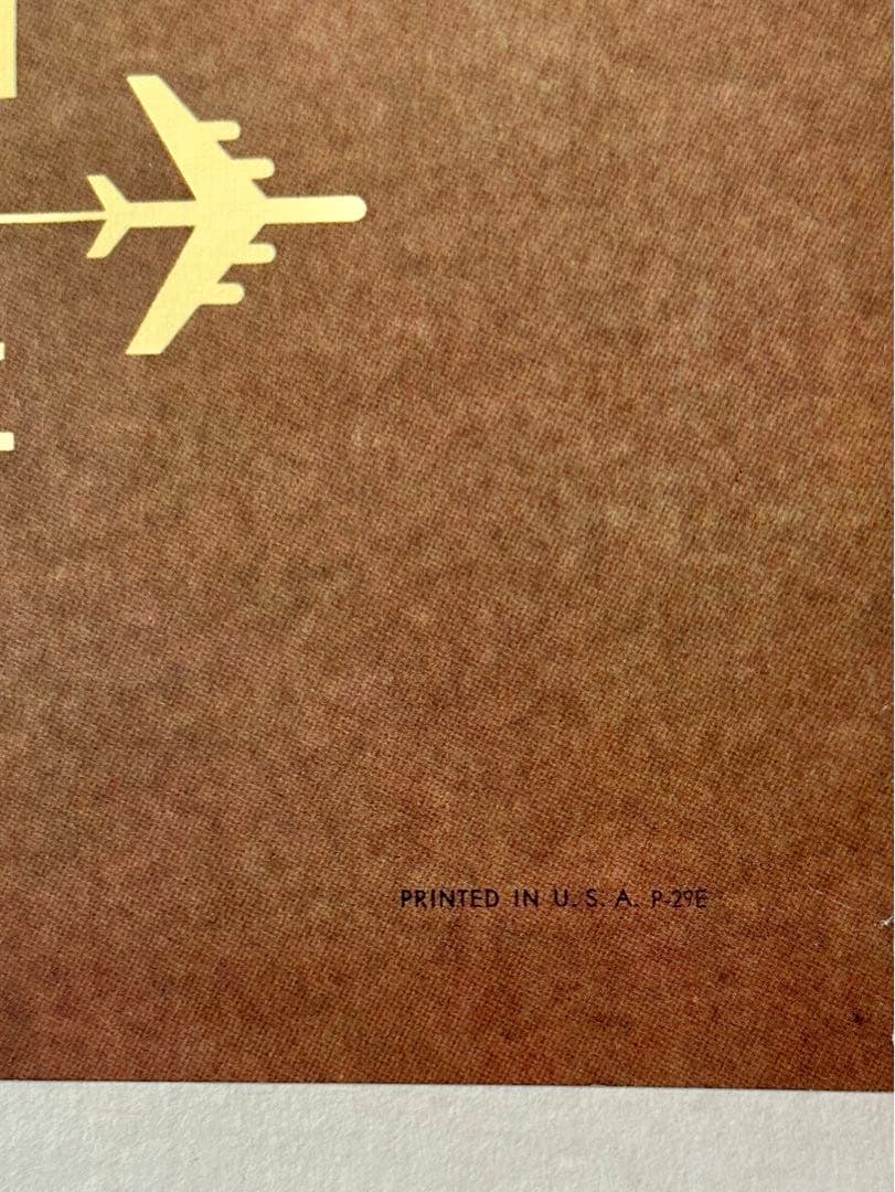 PanAm航空 ビンテージ オリジナルポスター 70年代 - メルカリ