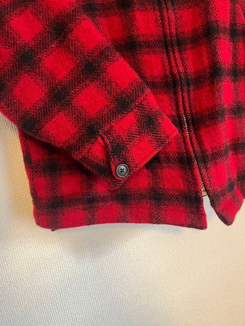 L.L.Bean USA製 オンブレ チェックジャケット ウール エルエルビーン