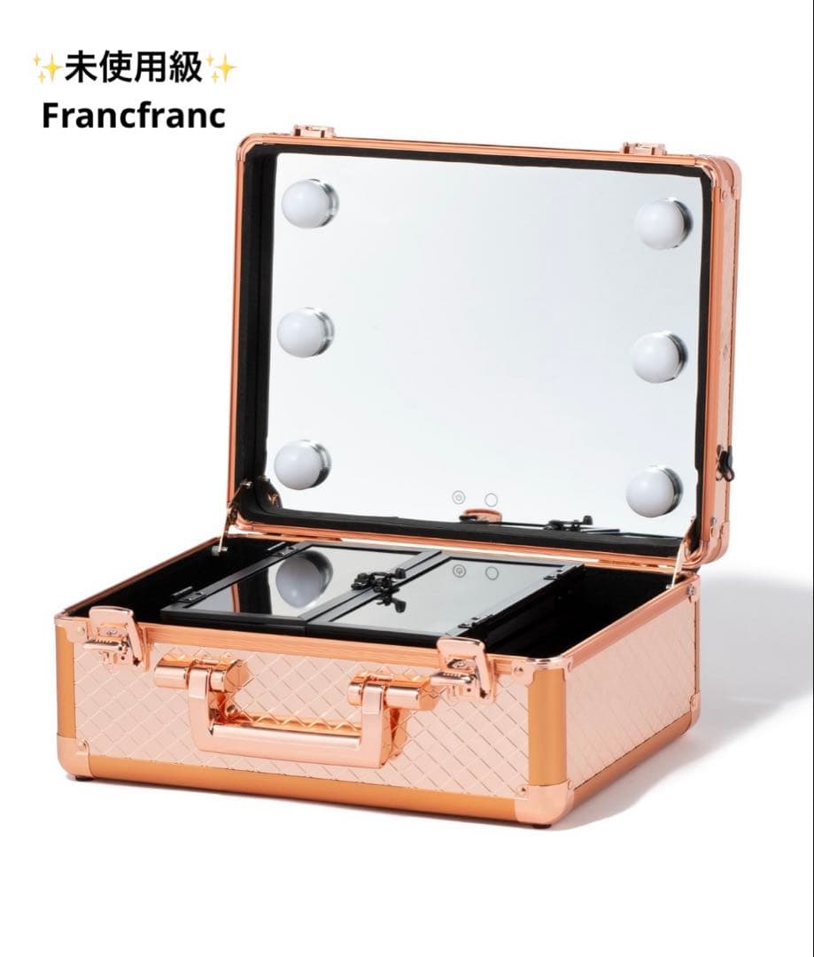 未使用級 フランフラン ヴァリーズ ハリウッドボックスS メイクボックス ヴァリーズ ハリウッドボックス S ブラック | Francfranc（フラン