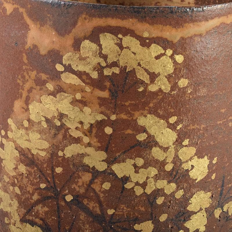 TM 様専用益子焼 吉川水城作 金彩草文水指 共箱 C 7968 - メルカリ