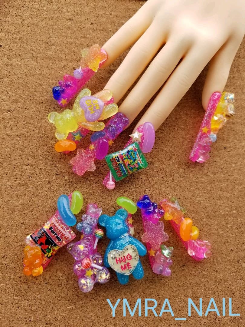 超鬼ロングネイルチップ ギャルネイル NO.4 - メルカリ