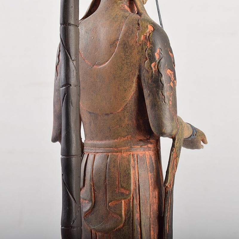 仏教美術 樹脂製 レプリカ 百済観音 仏像 置物 高さ約36㎝ M R7660B