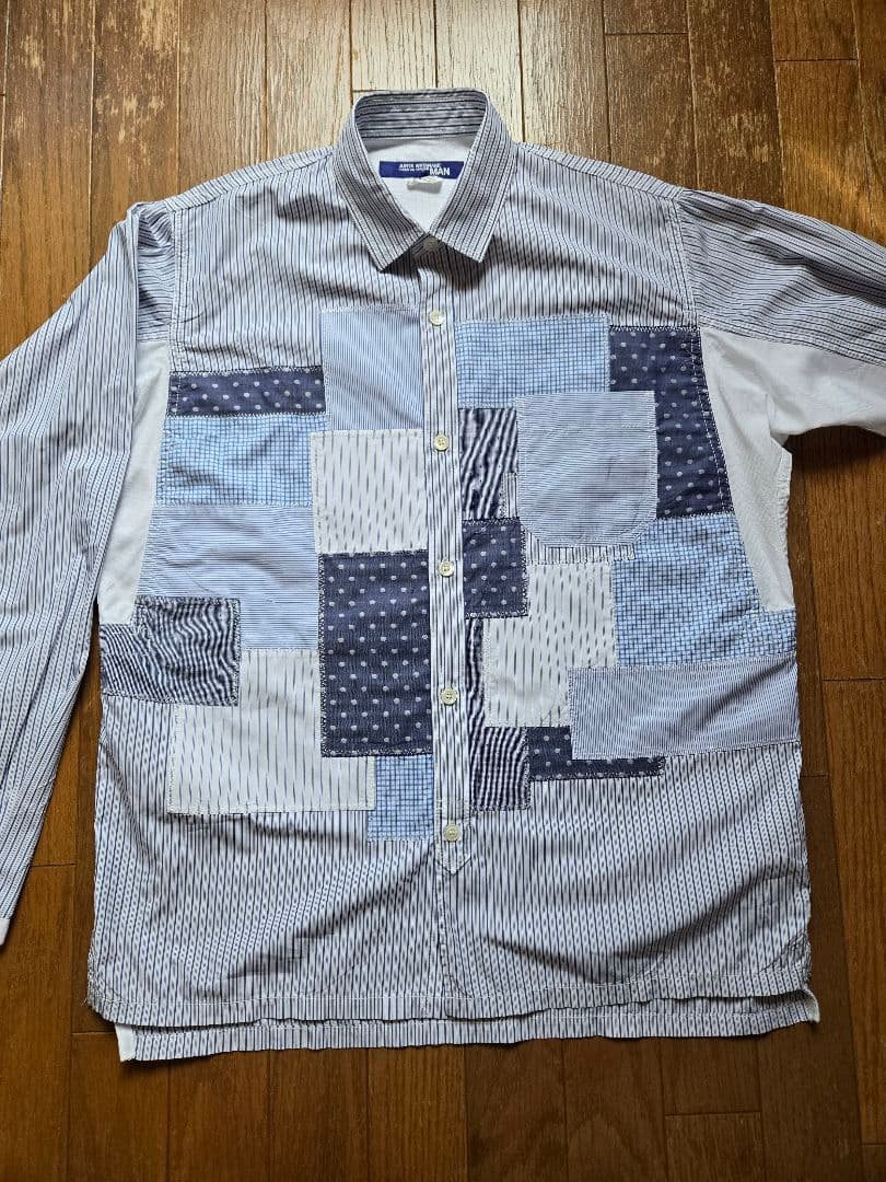 JUNYA WATANABE MANパッチワーク長袖シャツ Mサイズ - メルカリ