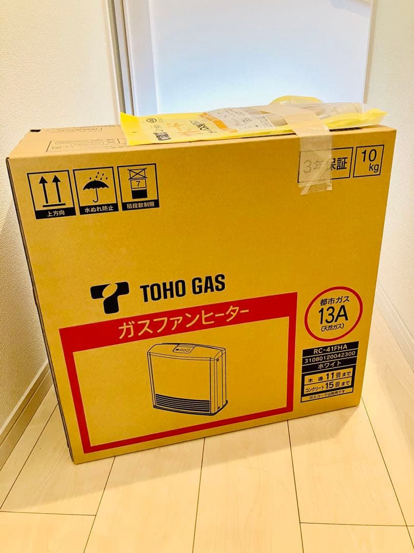 【新品 未使用】東邦ガス ガスファンヒーター RC-41FHA 都市ガス ガスファンヒーター 東邦ガス(株)製 4.1kWタイプRC-41FSI-P｜ガス