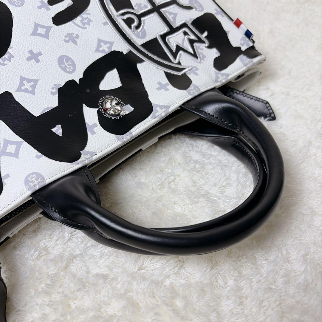 未使用級】 カステルバジャック ヤリス ハンドバッグ ミニ レザー