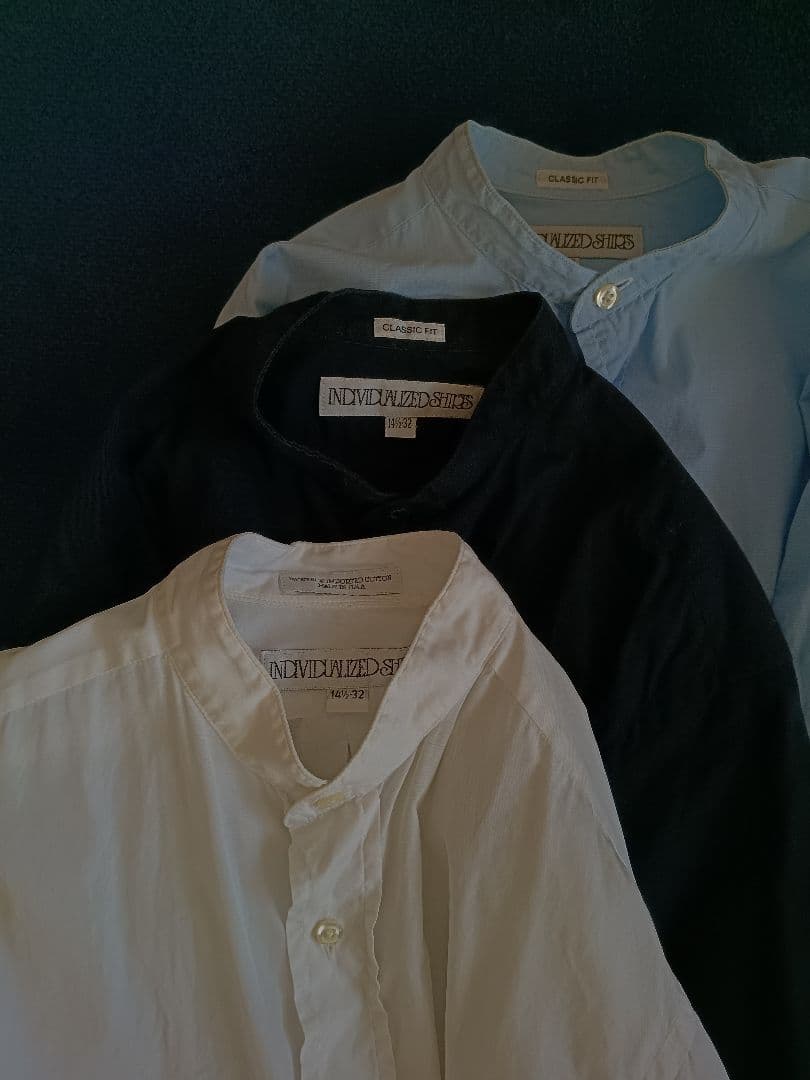 INDIVIDUALIZED SHIRTS 14 1/2 32 3枚セット INDIVIDUALIZED SHIRTS（インディビジュアライズドシャツ） ボタン