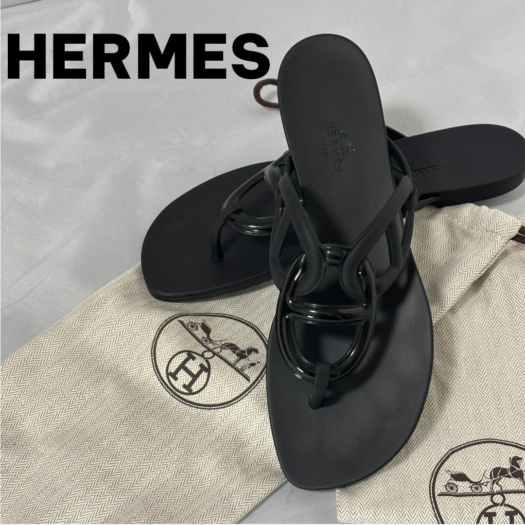 限定価格【極美品】HERMES エルメス エジェリ トングサンダル 39 袋付き 限定価格【極美品】HERMES エルメス エジェリ トングサンダル 39 袋付き