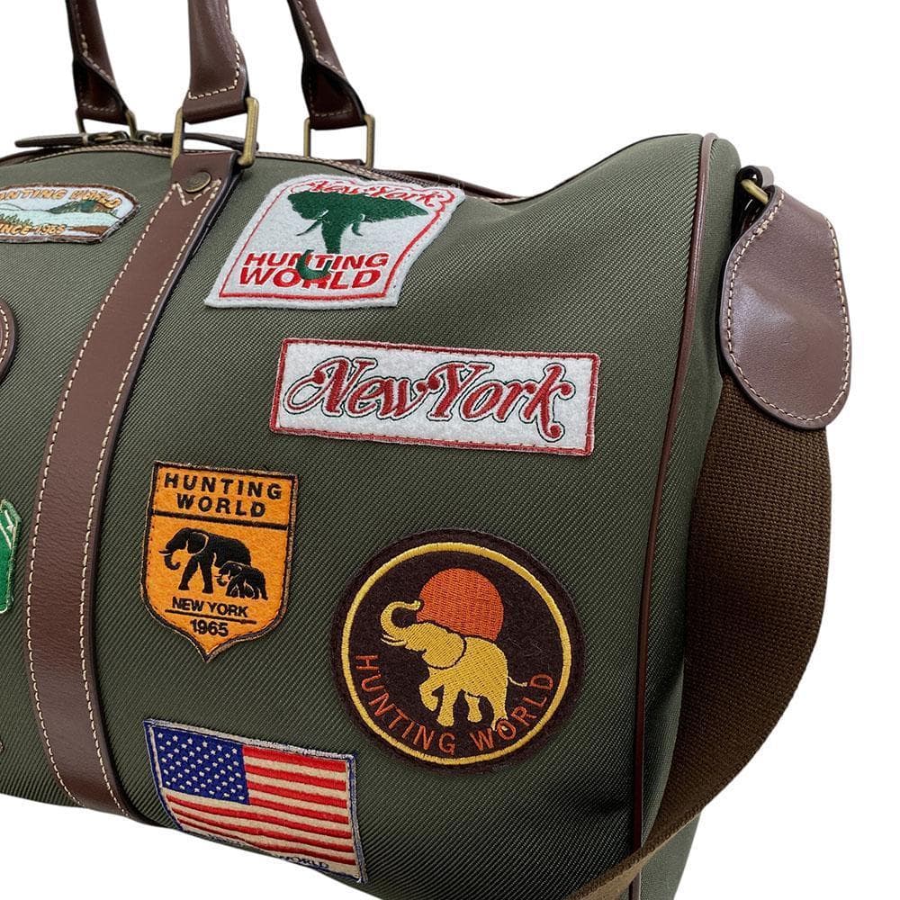 激レア】極美品 ハンティングワールド 2way ボストンバッグ ワッペン