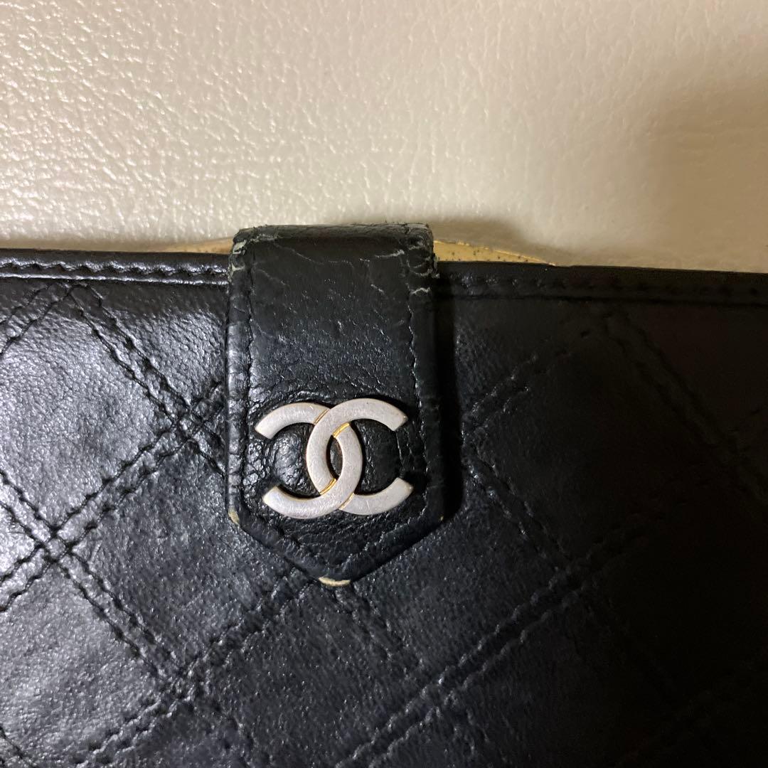 最終値下げ！CHANEL ブラック キルティング 長財布 - メルカリ