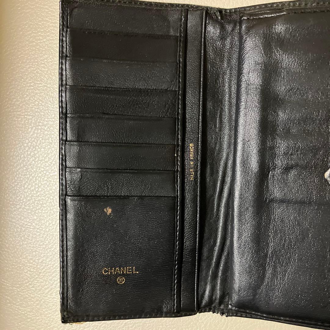 最終値下げ！CHANEL ブラック キルティング 長財布 - メルカリ