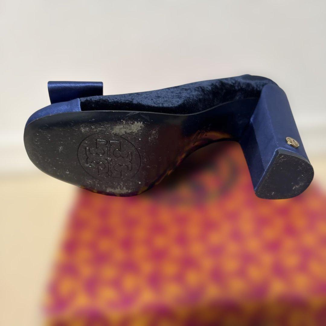 トリーバーチ TORYBURCH パーティーヒール ベロア