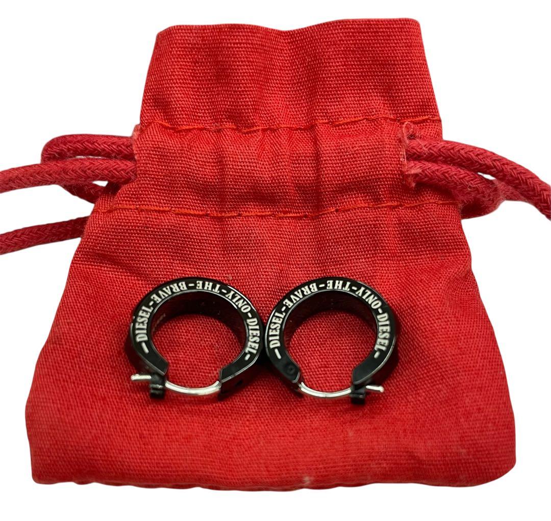 DIESEL ピアス DX127300DJW 両耳 ブラック ディーゼル