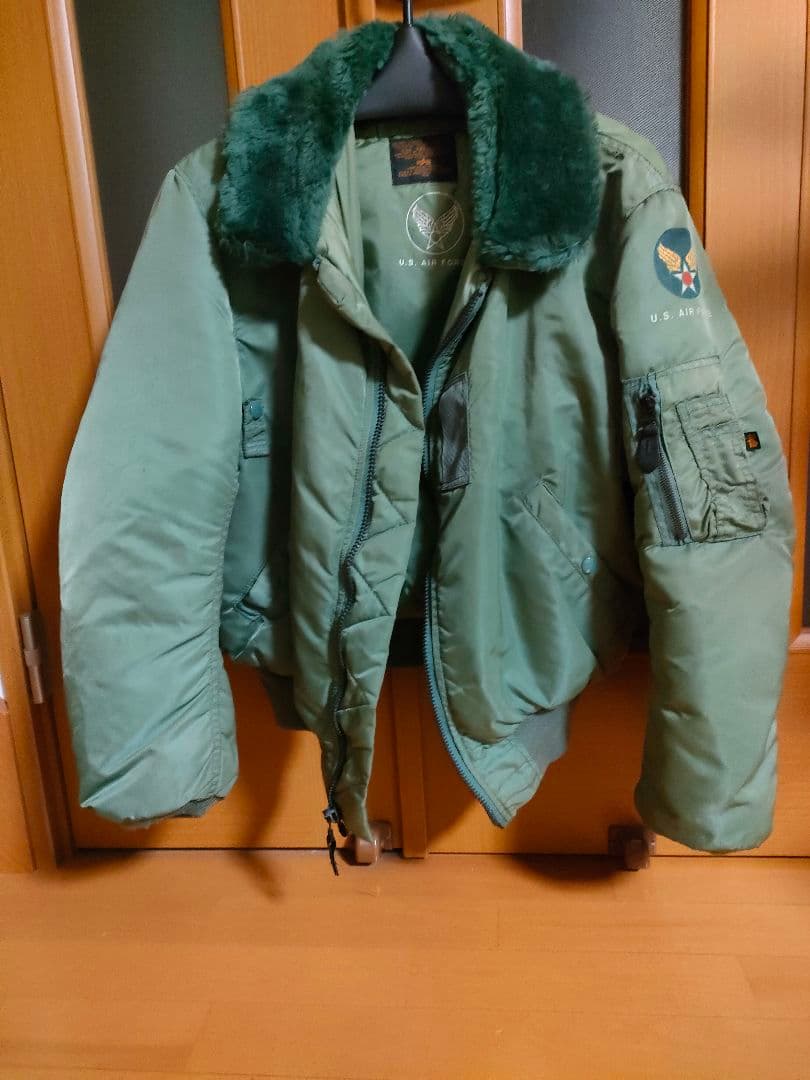 USA製b-15 復刻 フライトジャケット アルファ ALPHA B-15D - メルカリ