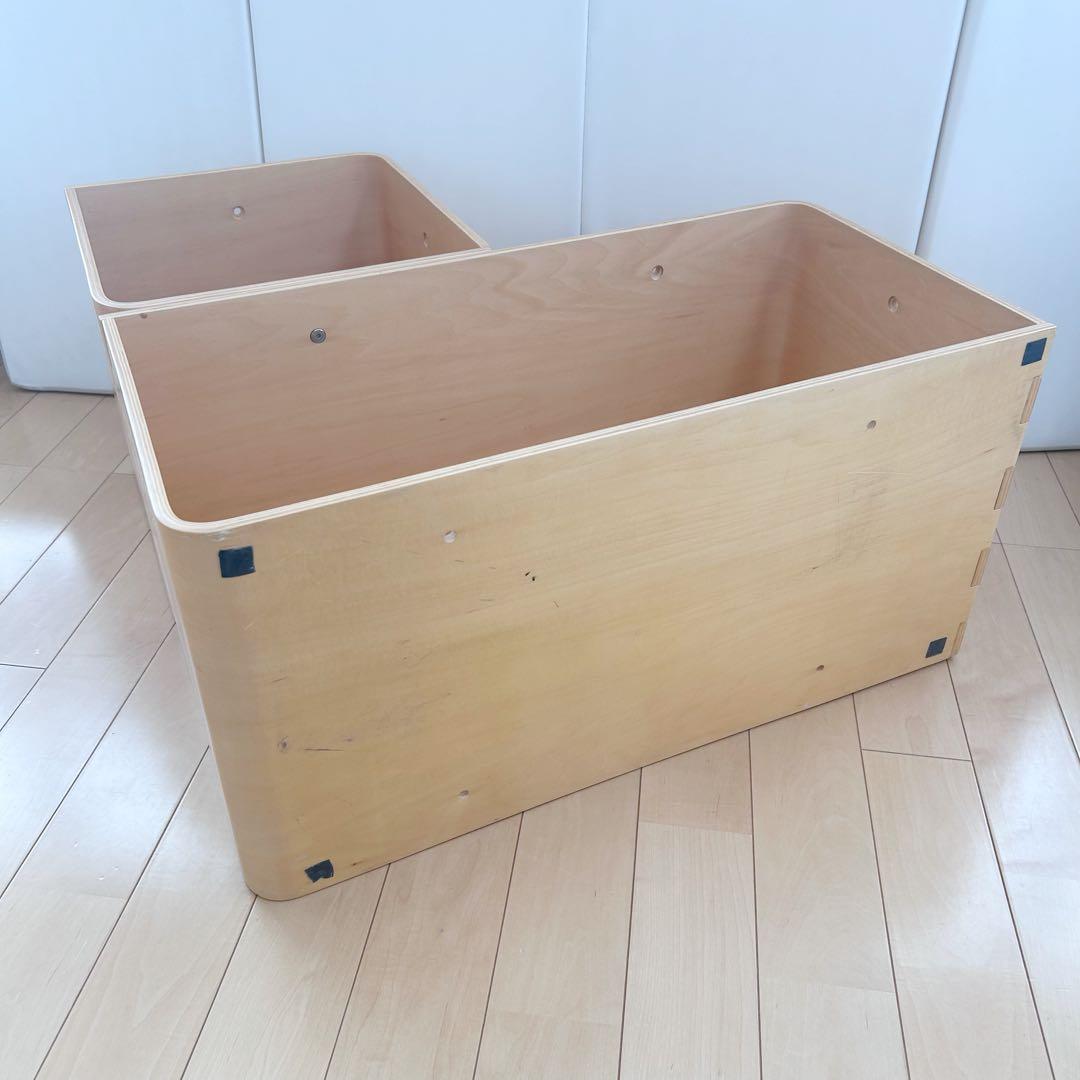 曲木ユニットボックス ナチュラル スクエア