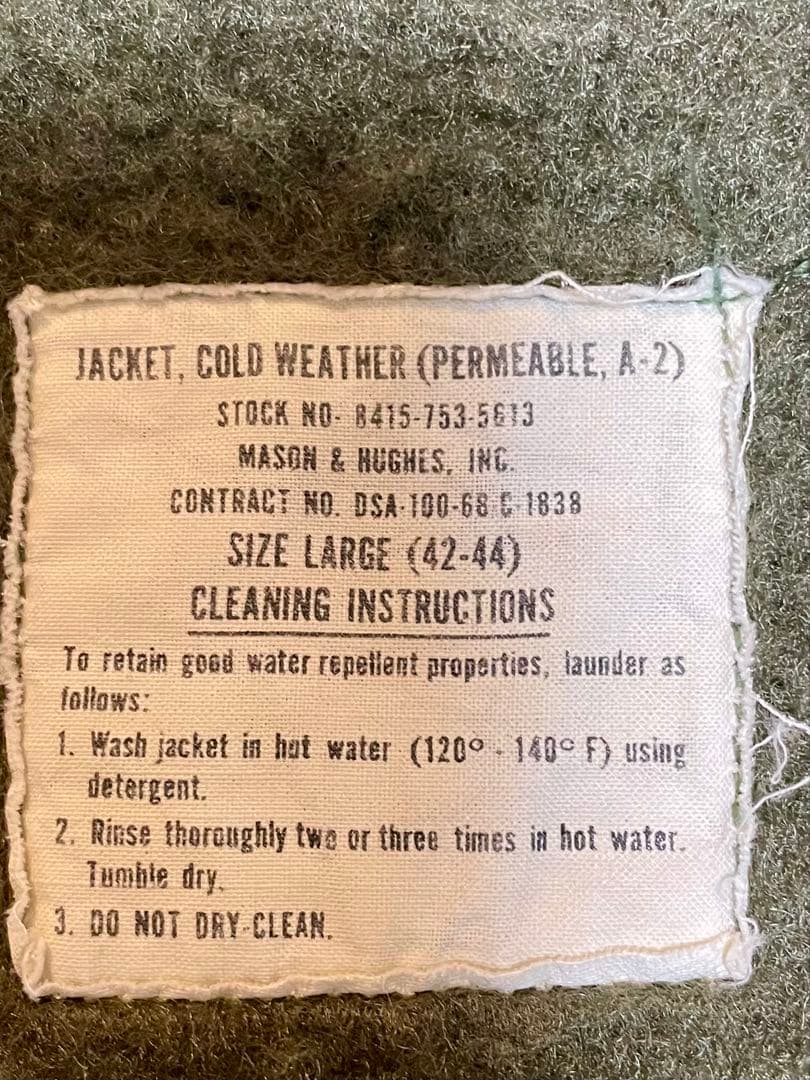 60年代 実物 USED 米軍 U.S.NAVY A-2デッキジャケット