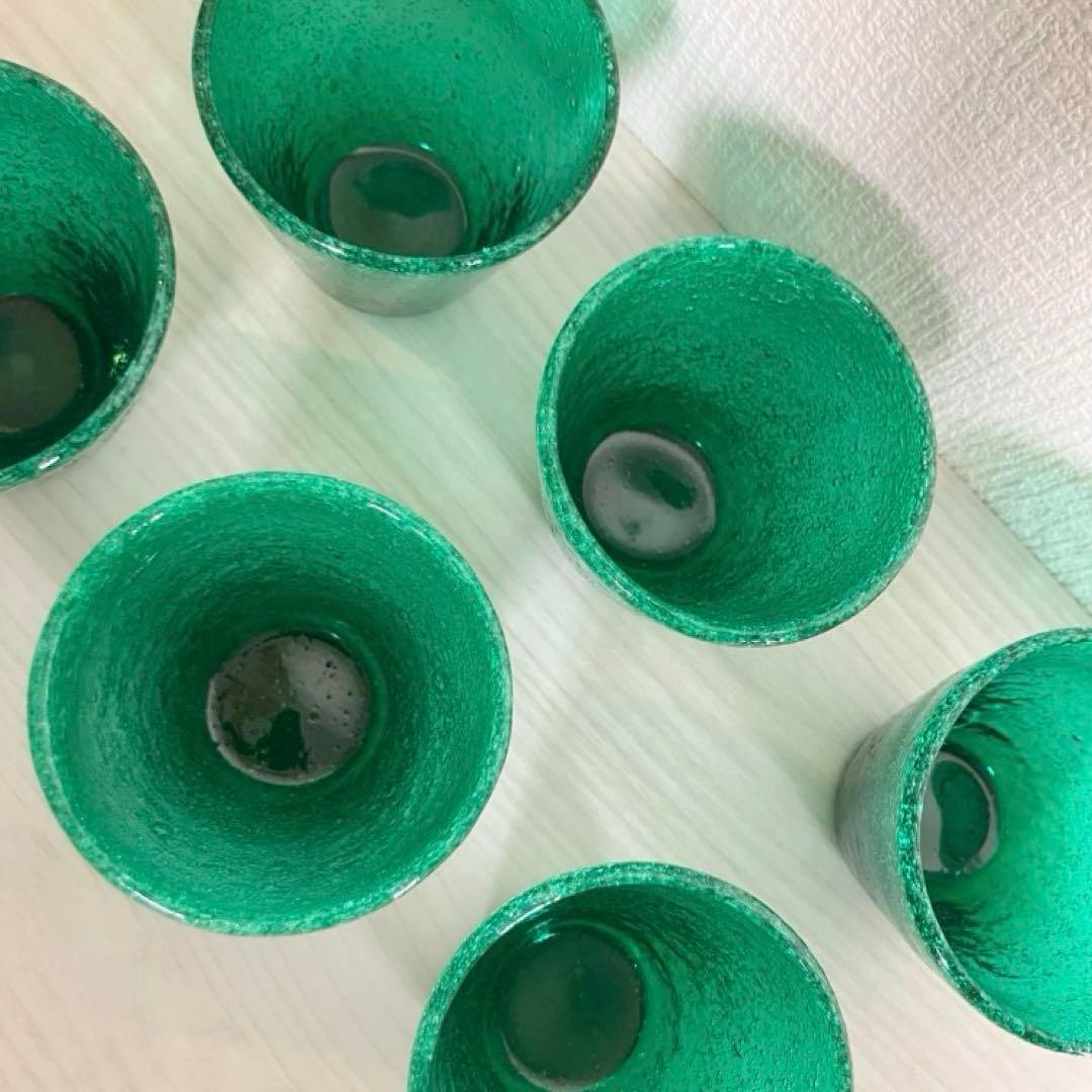 レ*ー様 ◯8 小谷眞三 緑コップ6個セット